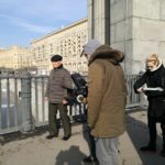 На съёмках