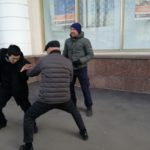 На съёмках