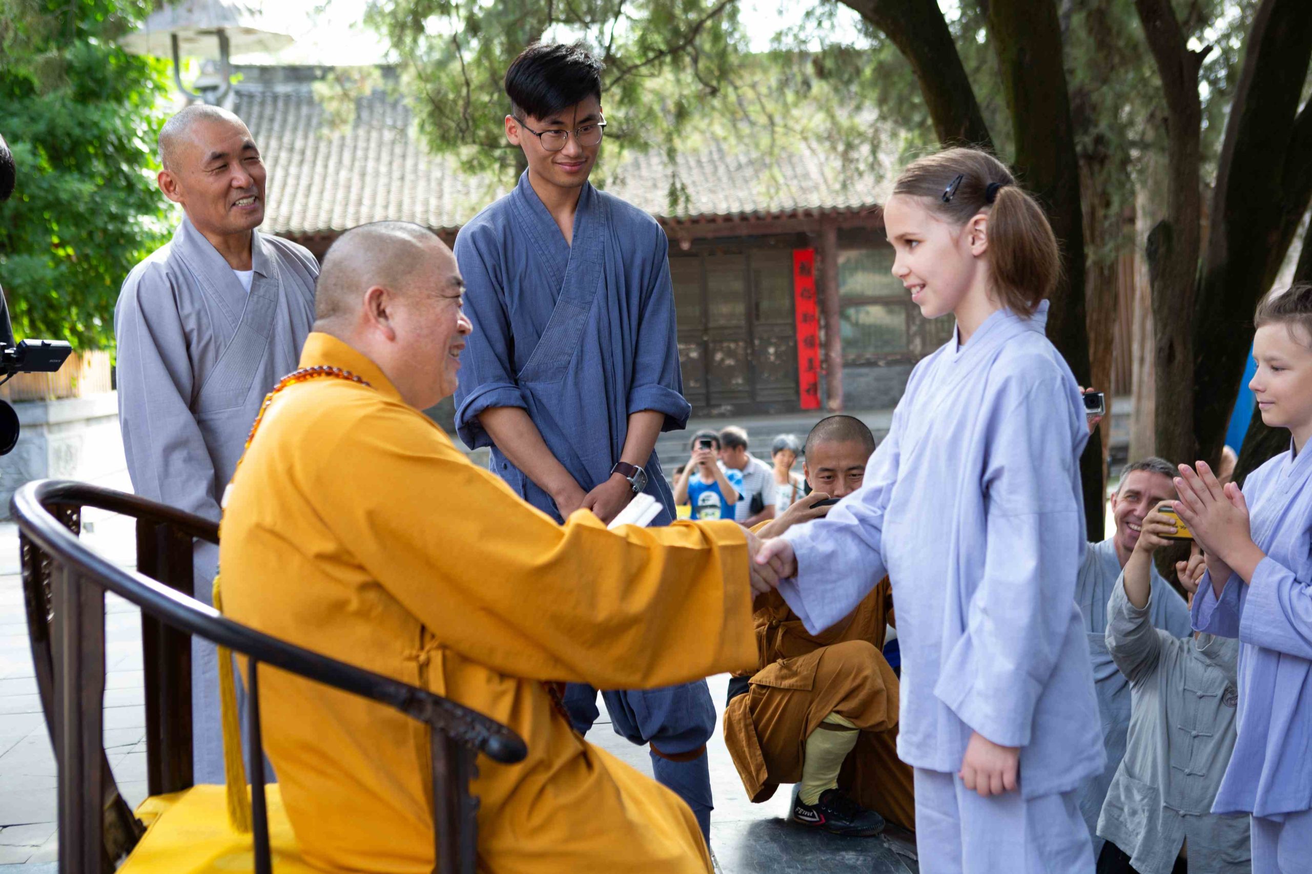 Встреча с настоятелем Шаолиня Ши Юньсинем 2019 год, монастырь Шаолинь